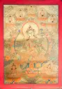 Green Tara Thangka – Five Dhyani Assembly