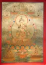 White Tara Thangka – Golden Serthang Assembly