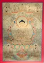 Shakyamuni Buddha Thangka – Golden Serthang Masterpiece