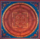 Red Kalachakra Mandala Thangka