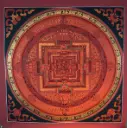 Red Kalachakra Mandala Thangka