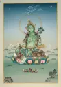 Green Tara Thangka – Karma Gadri Style