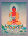 Amitabha Buddha Thangka – Karma Gadri Style