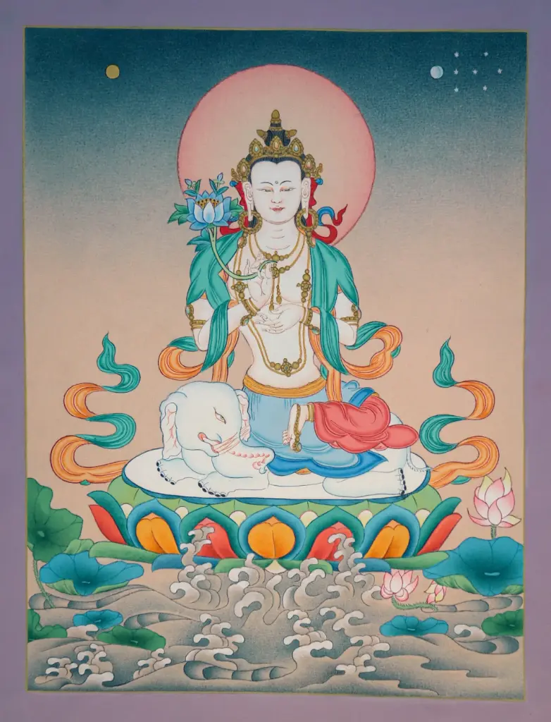 Samantabhadra Thangka – Karma Gadri Elephant Seat
