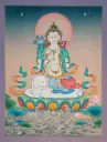 Samantabhadra Thangka – Karma Gadri Elephant Seat