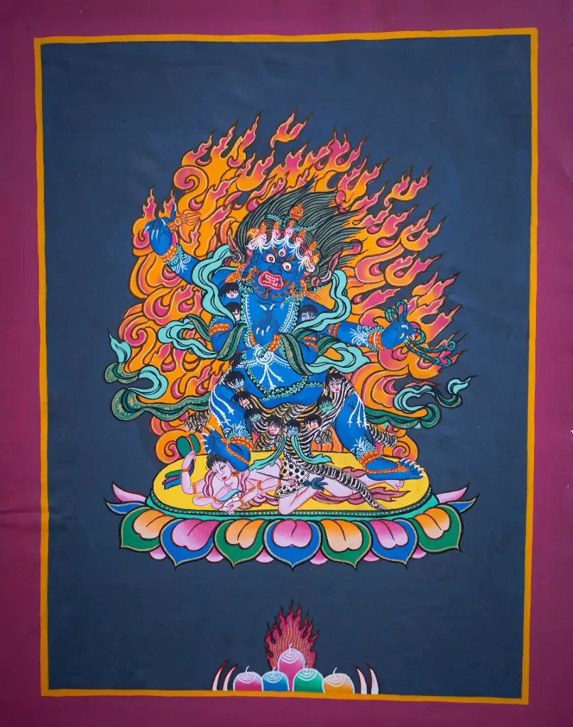 Vajrapani Thangka (The Lord of Secrets)