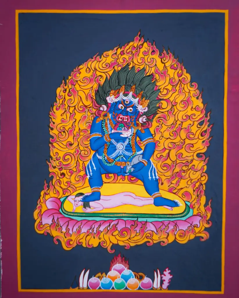 Vajrapani Thangka (Awaken Your Unshakable Inner Power)