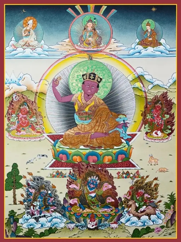 Karma Pakshi Thangka (The Kagyu Protector Mandala)