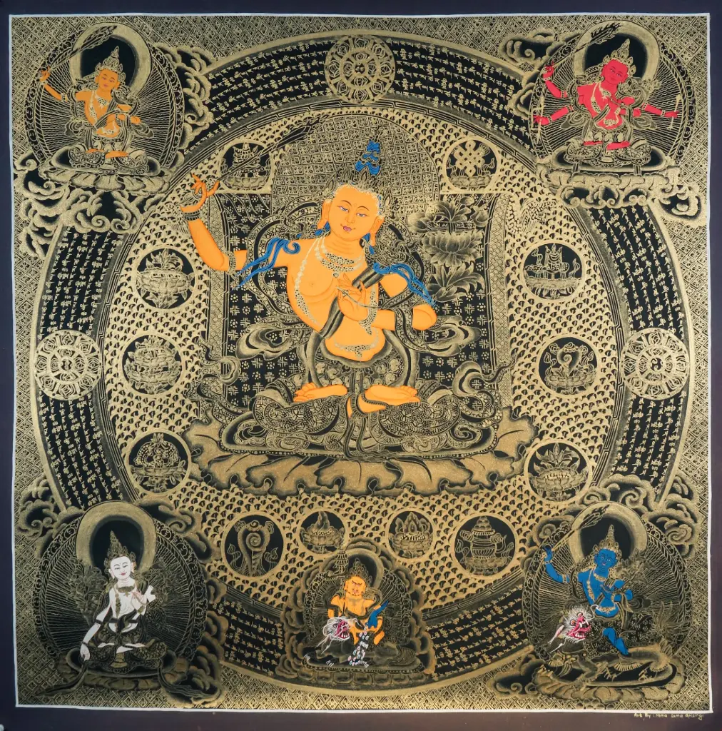 Arapachana Manjushri Nagthang Palace Mandala Thangka