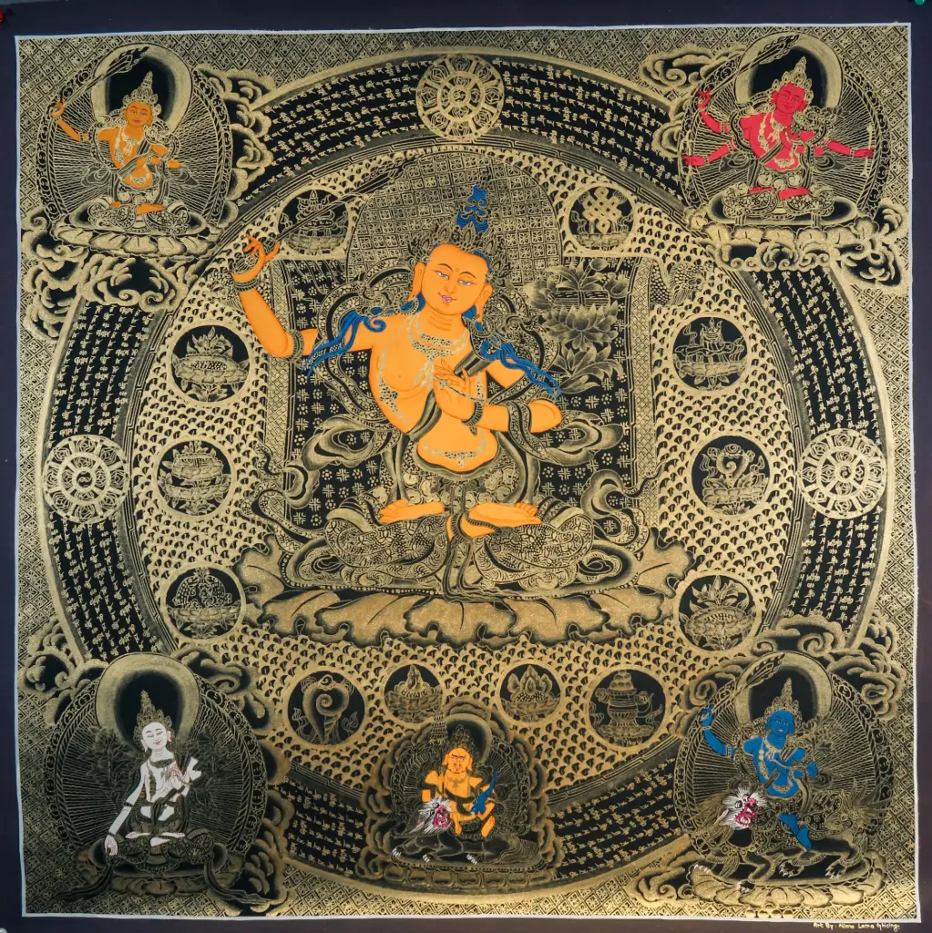 Arapachana Manjushri Nagthang Palace Mandala Thangka