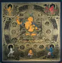 Arapachana Manjushri Nagthang Palace Mandala Thangka 