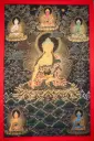 Shakyamuni Buddha Thangka – Golden Nagthang – Menri Style
