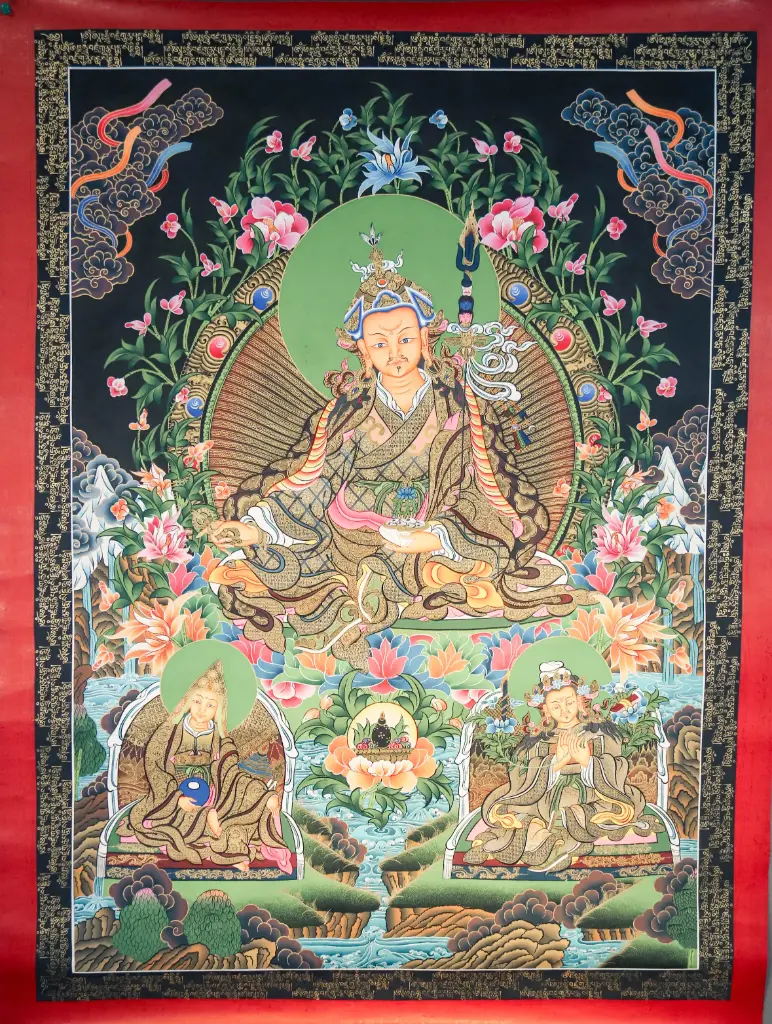 Guru Rinpoche Thangka – Nagthang Nyingma Triad