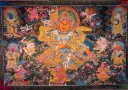 Vaisravana (Namtse) Thangka – Golden Nagthang – Menri Style 