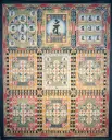 Sacred Seed Syllable Yantra Grid – Polychromatic Calligraphy