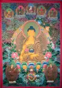 Shakyamuni Buddha Thangka – A Vibrant Masterpiece