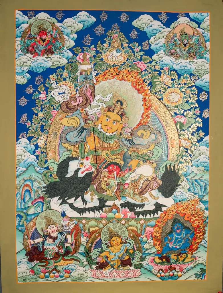 Vaisravana Thangka – Lapis Celestial Assembly