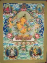 Arapachana Manjushri Thangka – Five Wisdom Assembly