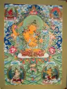 Arapachana Manjushri Thangka – Five Wisdom Assembly