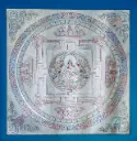 Yellow Jambhala Mandala Thangka — Celestial Palace of Prosperity