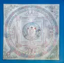 Shakyamuni Buddha Silver Mandala Thangka — Sacred Awakening