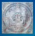 Akasagarbha Silver Palace Mandala Thangka — Essence of Infinite Space
