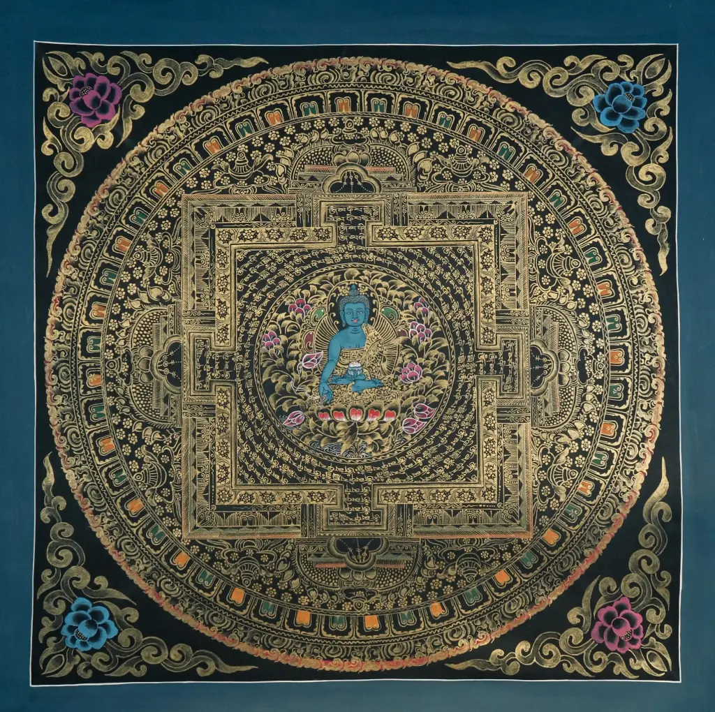 Nagthang Palace Mandala of Medicine Buddha Thangka