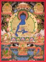 Medicine Buddha Thangka – Sacred Eight Buddhas Assembly – History and Healing Lineage
