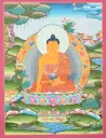 Shakyamuni Buddha Thangka – Green Menri Landscape – Finding Inner Peace