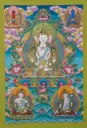 Mahavairocana Buddha Thangka – Blue Menri Assembly 