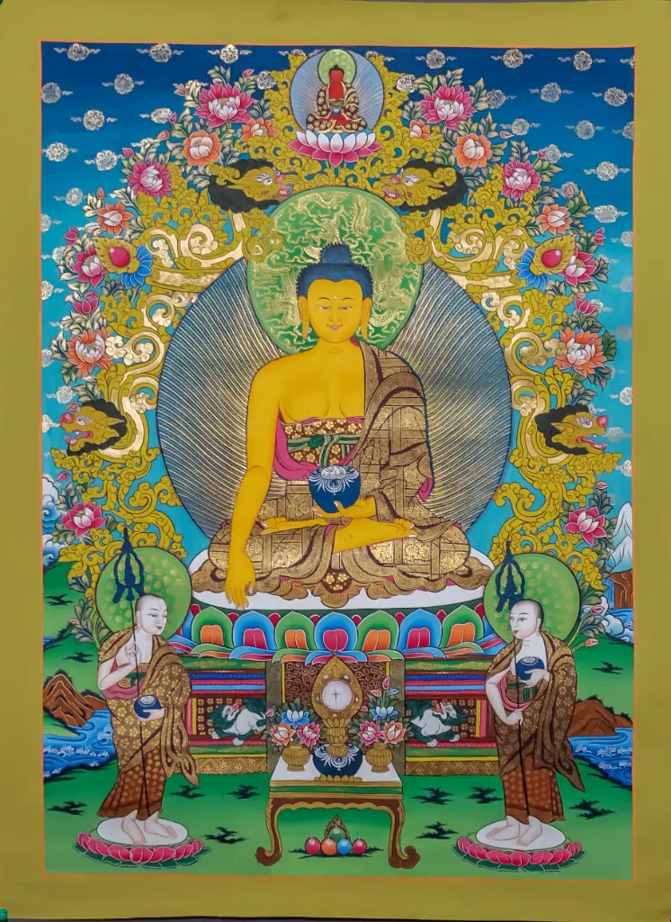 Shakyamuni Buddha Thangka – Earth-Touching Mudra