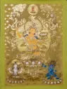 Aparachana Manjushri Thangka – Golden Lineage Assembly