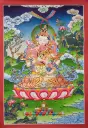 Vajrasattva Thangka – 24K Gold Highlights – Purity of Primal Union