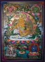 Vaishravana Thangka – 24K Gold Detail – Wealth of Pure Awareness