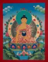 Shakyamuni Buddha Thangka – Menri Green Landscape