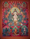 Mahasthamaprapta Thangka — Boundless Wisdom — Sacred Presence of Stillness