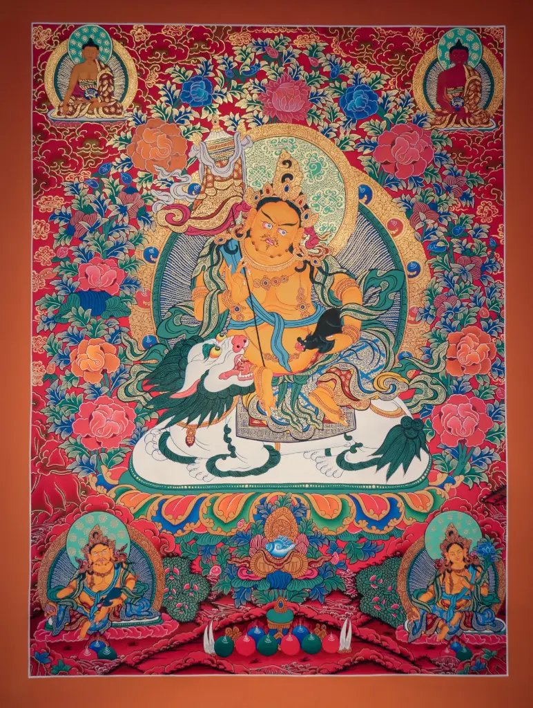 Namtse Thangka – Red Menri Gold – A Path to Stability