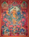 Aparacana Manjushri Thangka – Red Menri – Assembly of Wisdom 