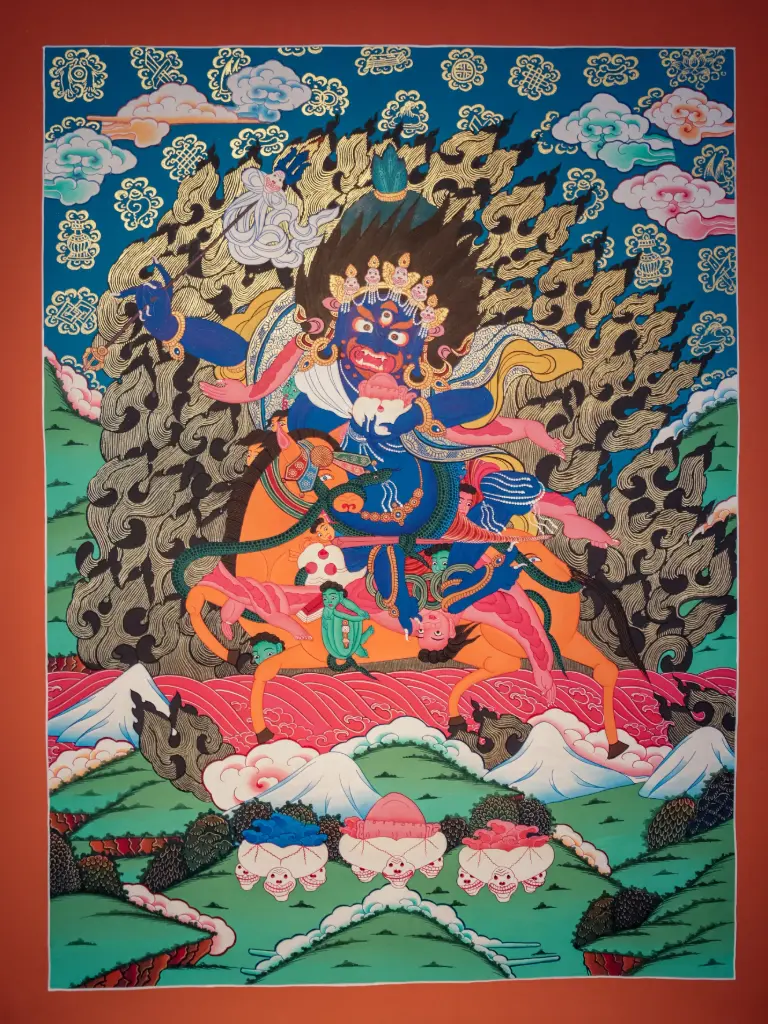 Palden Lhamo Thangka – Shri Devi Protector – Menri Style