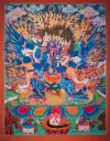 Vajrakilaya Thangka – Sacred Wrathful Union – A Path to Transformation