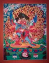Hayagriva with Vajravarahi Thangka — Fierce Union — Shield of Wrathful Compassion
