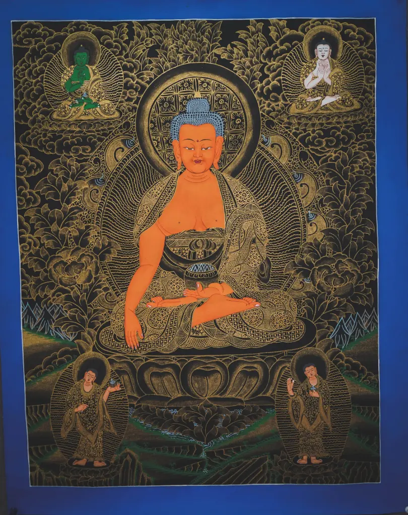 Shakyamuni Buddha Nagthang – Golden Light in the Dark