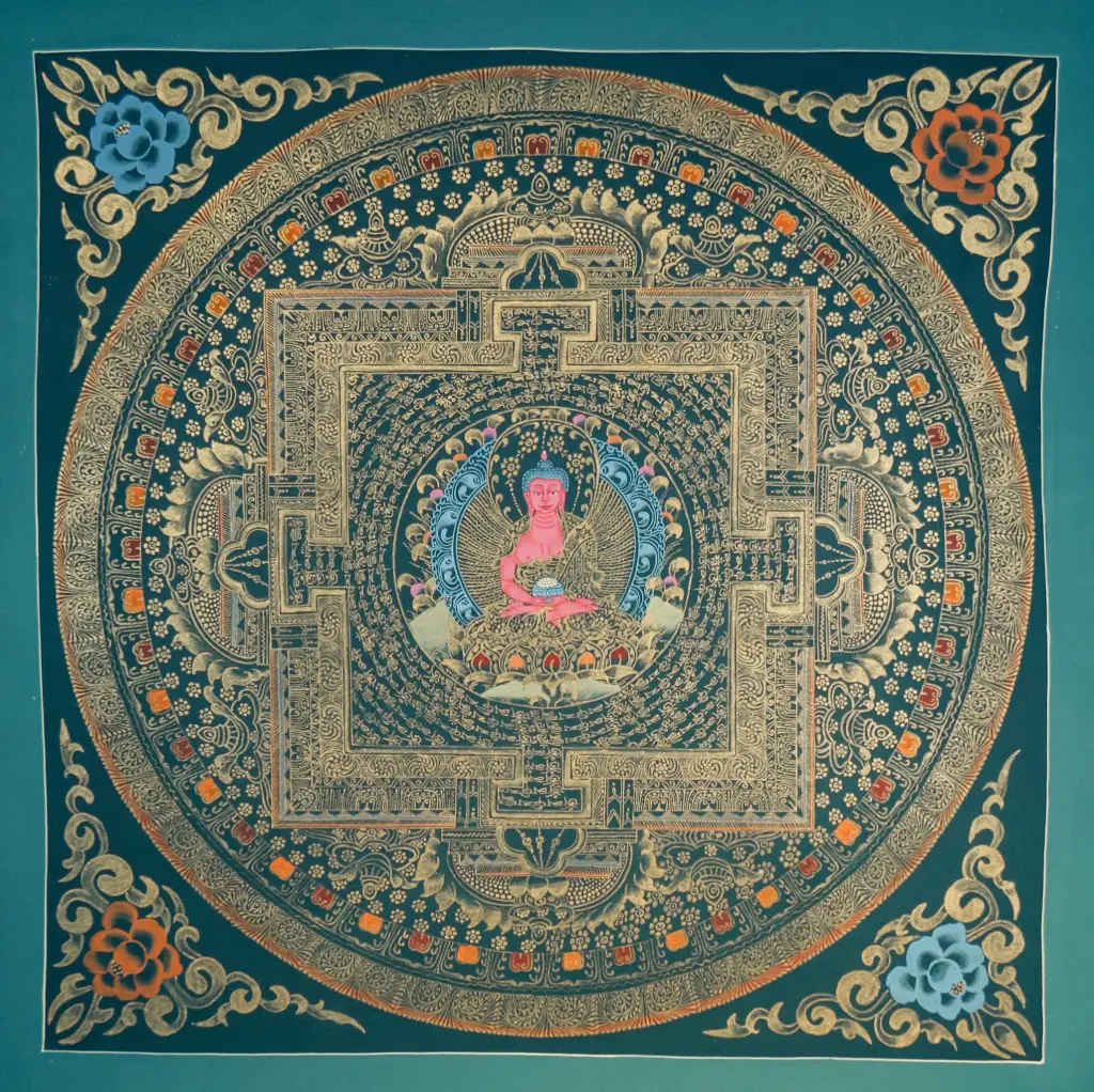 Amitabha Buddha Thangka – Nagthang Palace Mandala  