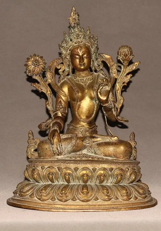 White Tara Statue – The Copper Sanctuary of Vitality