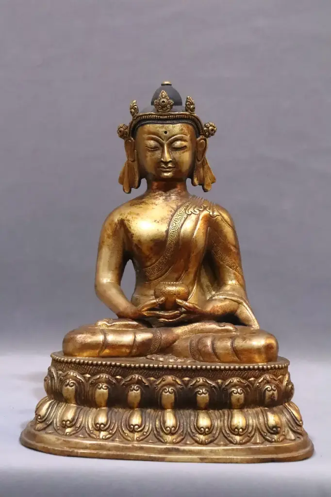 Amitabha Buddha Statue | Infinite Light | Copper Sculpture