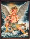 Garuda Thangka – Newari Art – Conqueror of Nagas & Poisons
