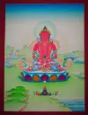 Amitayus Thangka – Karma Gadri Style – The Nectar of Infinite Life