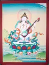 Saraswati Thangka – Karma Gadri Style
