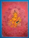 Yellow Jambhala (Marthang) Thangka