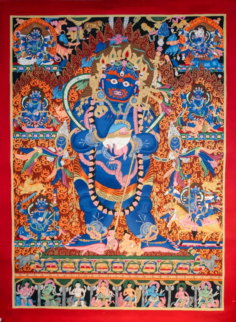 Two-Armed Mahakala Thangka – Newari Assembly – Supreme Spiritual Protector